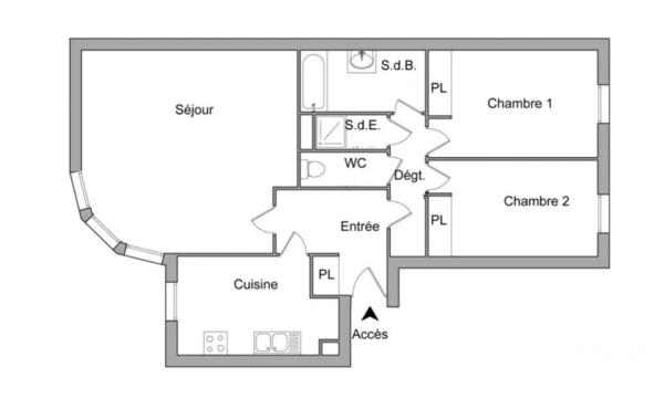 Appartement à vendre 3 pièces 78,69 m² Châtenay-Malabry