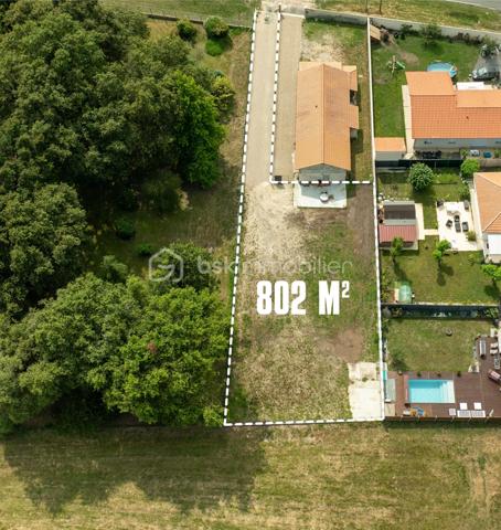 Terrain de 803 m²