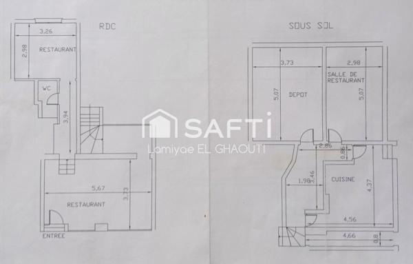 MURS Restaurant + Appartement indépendant (libres)