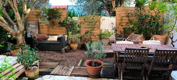 Saint Laurent du Var, les Rascas, grand deux pièces de 57m2 en rez de jardin de jardin avec 37.40m2 d'exterieur au calme absolu, plein sud.