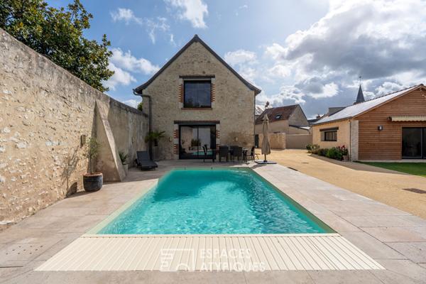 Maison familiale rénovée avec piscine et maison d’amis