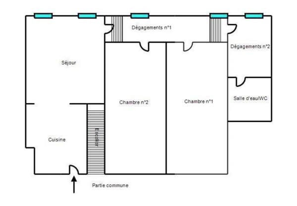 Appartement Utelle 3 pièce(s) 48 m2