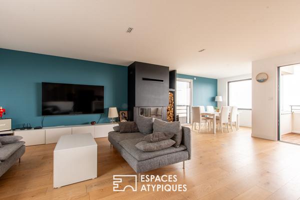 Villa californienne face à l’océan avec piscine