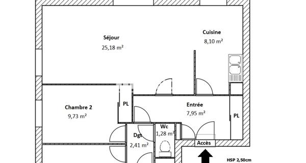 Location Appartement 3 pièces 69.07 m² - Bourgoin-jallieu 38300