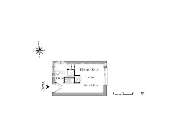 Location Studio 14.41 m² - 18 RUE GAILLARDE Caen 14000