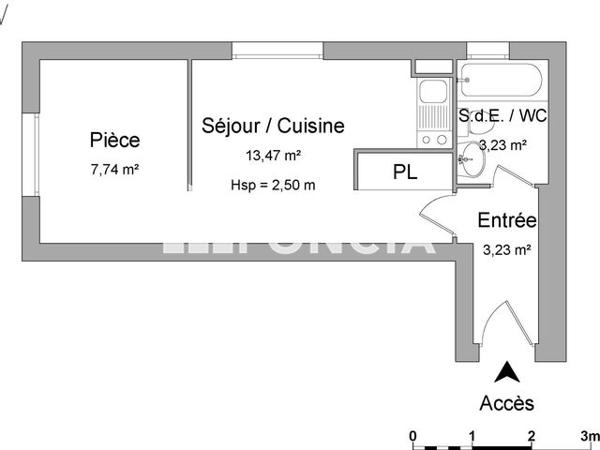 Location Appartement 2 pièces 28 m² - 21 AVENUE DES COTEAUX Toulouse 31400