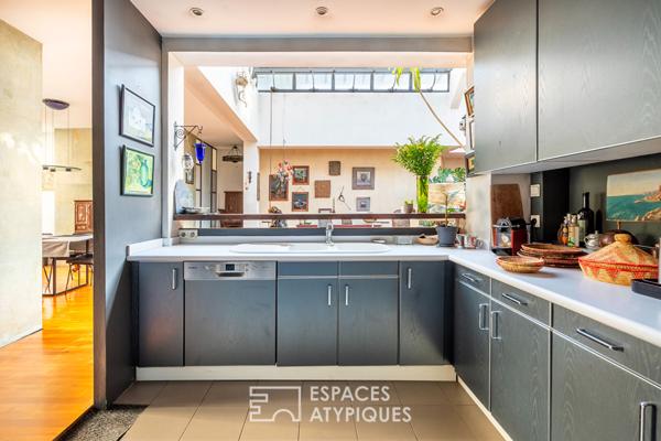 Loft avec verrière zénithale et rooftop