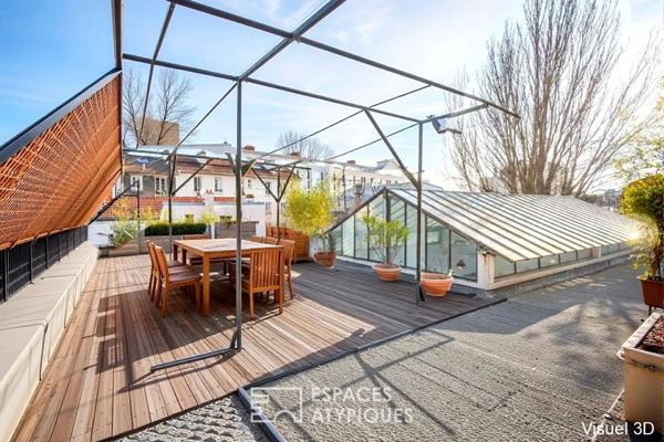Loft avec verrière zénithale et rooftop