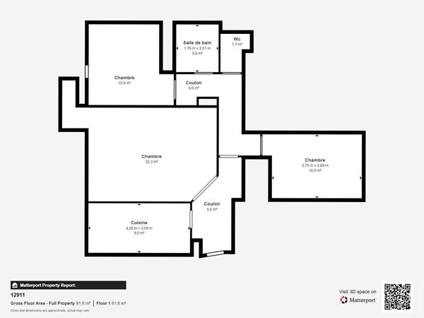 Appartement LONGJUMEAU 3 pièces 71.33 m²