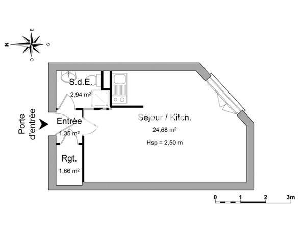 Location Studio 30.63 m² - 93-99 RUE CHARLES LEGENDRE Limoges 87000