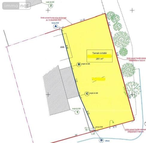 Terrain à Batir à vendre à La Richardais en Ille-et-Vilaine (35780), ref : 35084-748