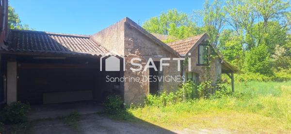 Maison 2 ch + studio indép. et dépendances