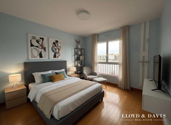 Appartement T3/4 avec balcon, ascenceur, cave et parking