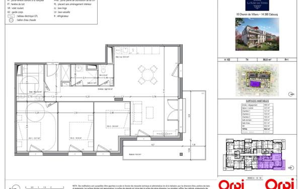 Appartement à vendre    4 pièces •  Cabourg