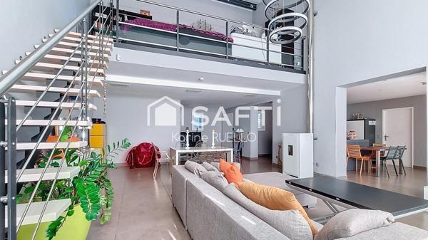 Villa contemporaine 4 faces plain-pied mezzanine