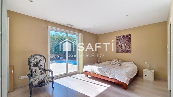 Villa contemporaine 4 faces plain-pied mezzanine