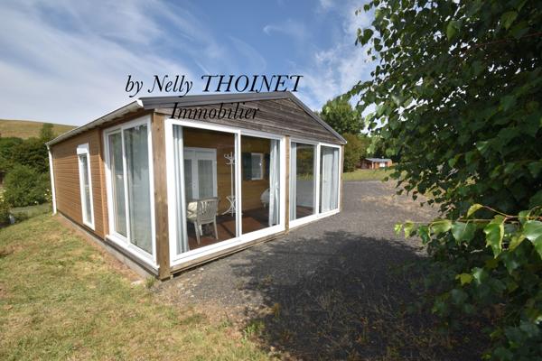 Besse-et-Saint-Anastaise (63610) Dépt.63, PROCHE SUPER BESSE, CHALET de loisirs, 2 chambres, véranda et terrain de 263 m2