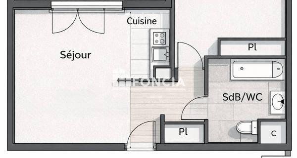 À vendre Appartement 2 pièces 39.89 m² - Avignon 84000