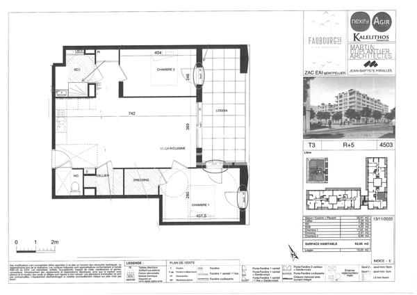 Appartement · Location Montpellier (34070) 3 pièces · 63m²