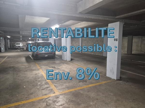 Place de parking - Idéale pour INVESTISSEMENT LOCATIF - 2 min du métro Colonel Fabien
