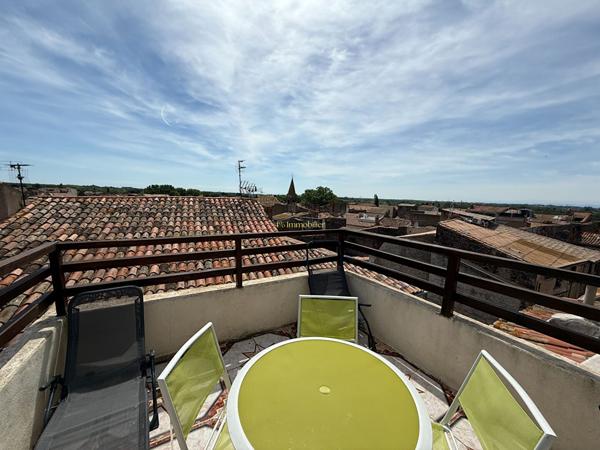 Agde, Maison de ville en pierre . Vue exceptionnelle depuis votre terrasse plein sud