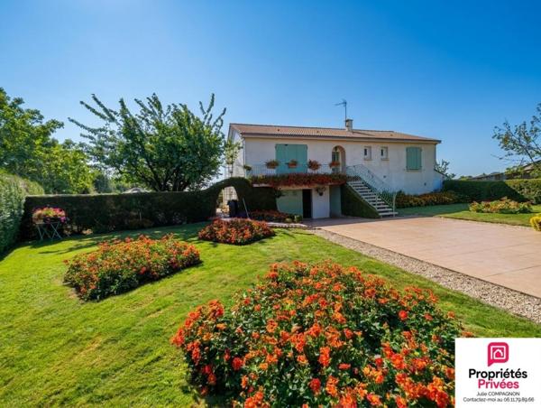 MAISON SUR SOUS-SOL 113 m² - 3 CHAMBRES - GARAGE ET JARDIN ET DEPENDANCES