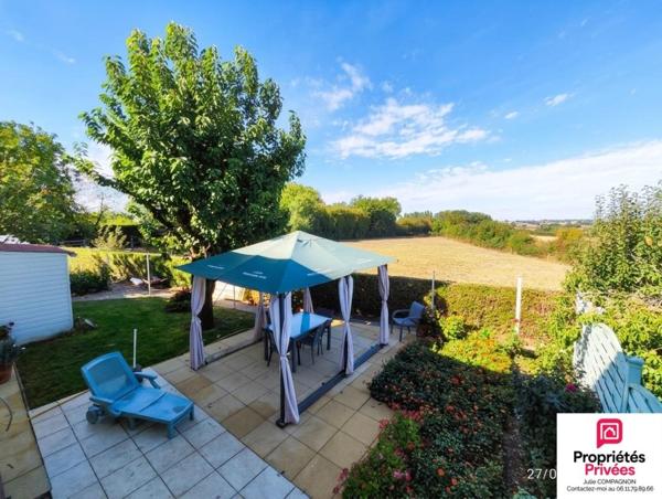 MAISON SUR SOUS-SOL 113 m² - 3 CHAMBRES - GARAGE ET JARDIN ET DEPENDANCES