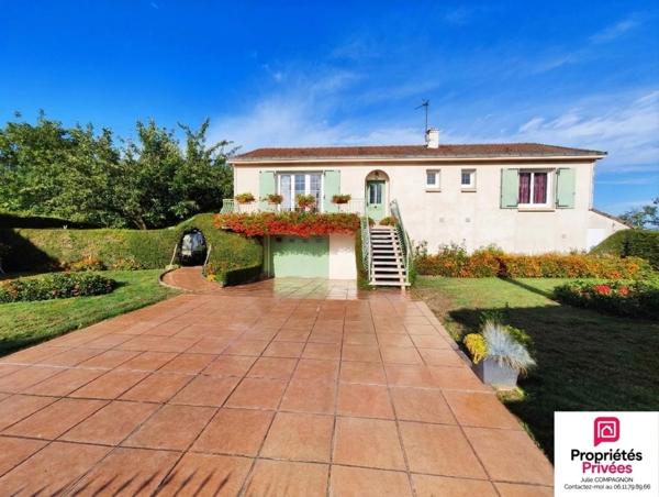 MAISON SUR SOUS-SOL 113 m² - 3 CHAMBRES - GARAGE ET JARDIN ET DEPENDANCES
