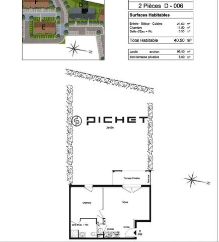 Appartement 2 pièces 40 m²