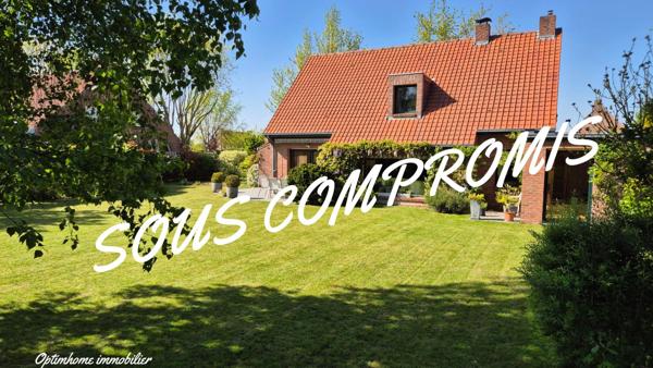 Maison individuelle 4ch semi plain pied jardin garage