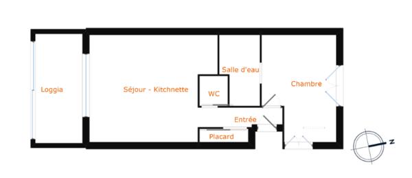 Appartement Vue mer, 2 pièces 54 m2 Env - Côte d'Azur