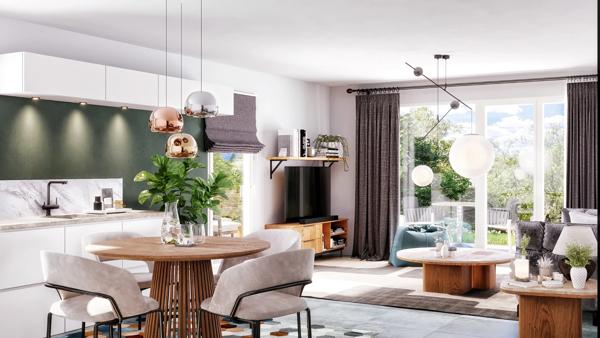 Appartement à vendre 2 pièces en rez-de-jardin VIUZ EN SALLAZ (74)