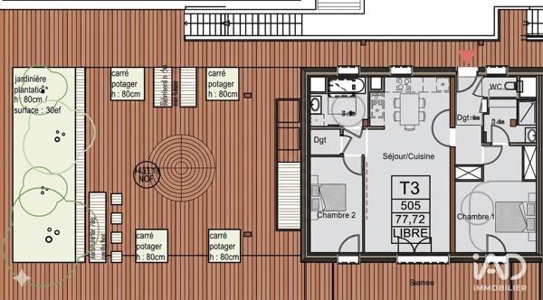 Appartement à vendre 3 pièces 77 m² Ferney-Voltaire
