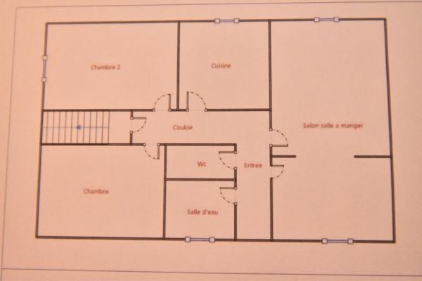 Maison à vendre 4 pièces SEGRE (49) Deux chambres, possible Trois - Sous-sol - Terrain 576 m²