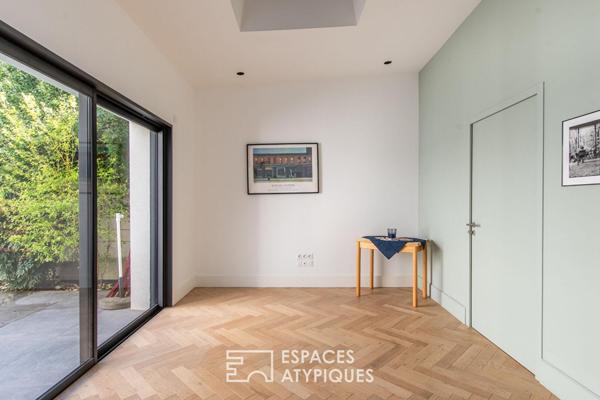 Maison esprit loft avec patio et garage