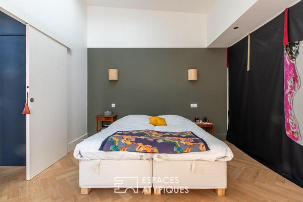 Maison esprit loft avec patio et garage