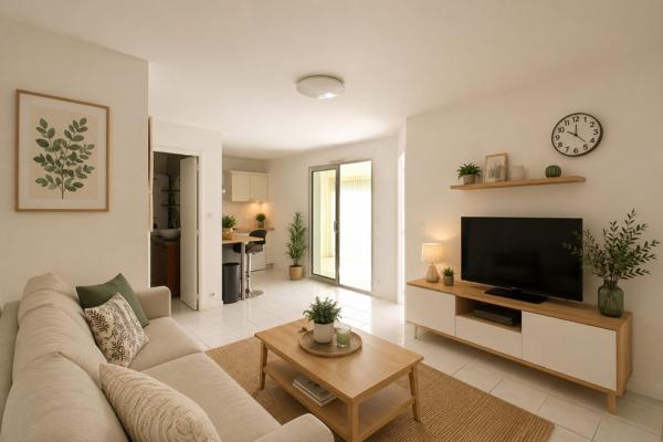 Appartement T2 en rez-de-chaussée avec extérieur, cave et stationnement – Royan