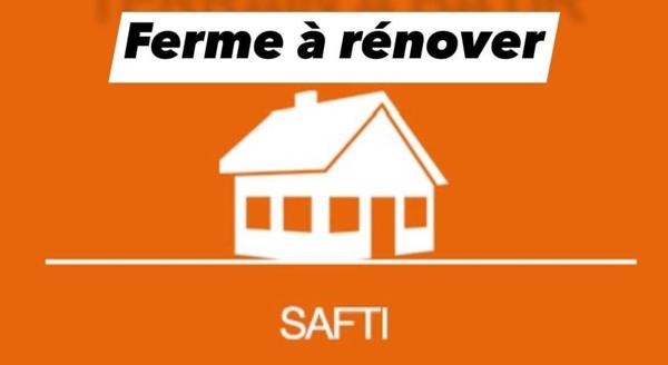 Terrain 1129m², ferme de 178 m² à rénover