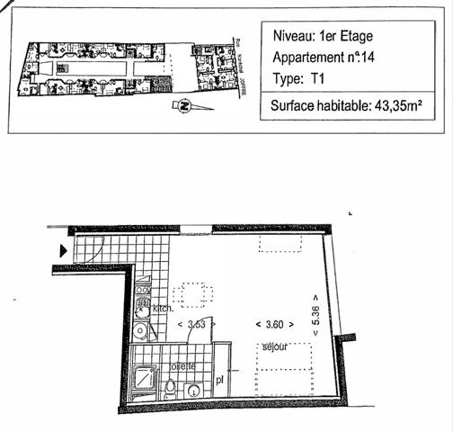 Pau (64000) Belle opportunité, loueur meublé, rentabilité 7,20 % net d'impôt