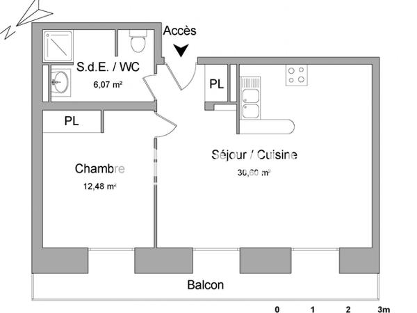 Location Appartement 2 pièces 49.15 m² - 22 BOULEVARD GAMBETTA Narbonne 11100
