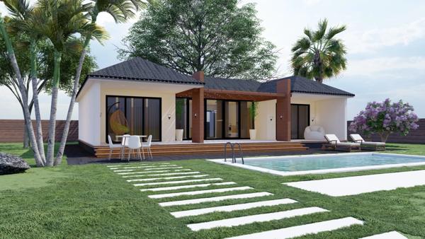 SAINTE CLOTILDE (974) - Villa luxe à vendre 5 pièces de 150 m² + Jardin arboré paysagé + Piscine et Jaccuzi parcelle de 1300 M²