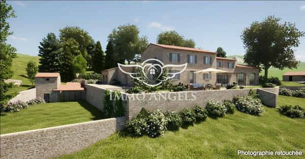 Mas en pierres avec gîte et dépendances, proche de Gordes