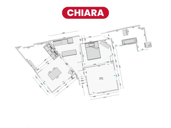 LILLE CENTRE / CITADELLE / JARDIN VAUBAN / QUAI DU WAULT? Appartement T3 de 76 m² ? 2 chambres ? Cachet de l'ancien