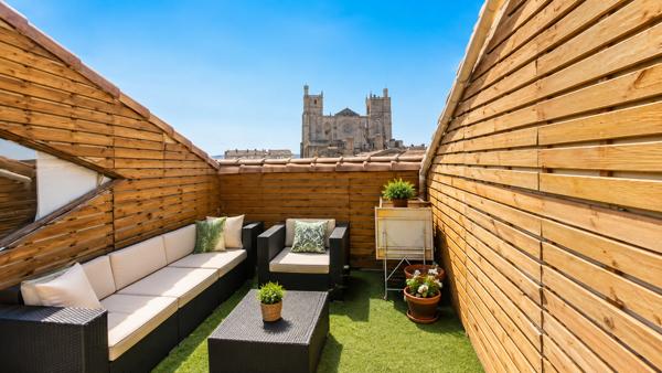 Appartement haussmannien d’exception avec terrasse et vue sur la cathédrale Saint-Just