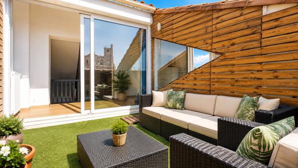 Appartement haussmannien d’exception avec terrasse et vue sur la cathédrale Saint-Just