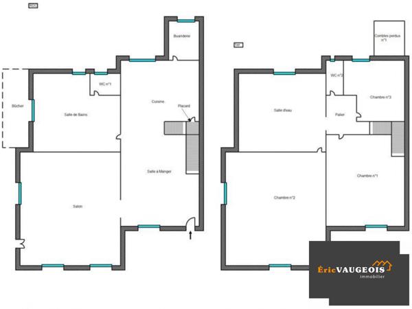 Coulommiers (77120) Maison 140 m², Grange, Terrain 1000 m²