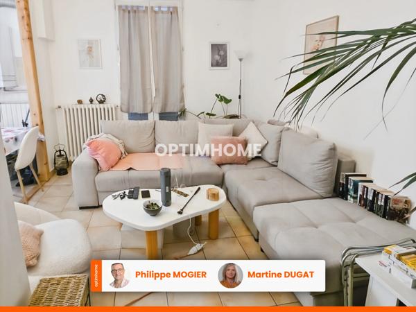 Appartement en duplex centre ville T3 de 50.76m2, au 1er étage, cave