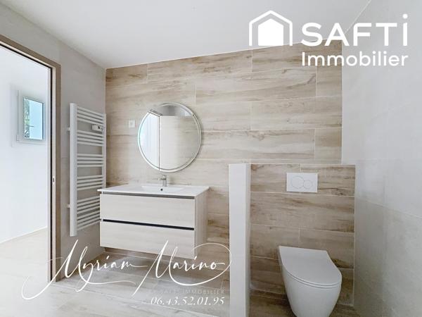 PROCHE DE LA MER - SUPERBE APPARTEMENT 3 PIÈCES EN REZ DE JARDIN  - SAINT-AYGULF (83370)