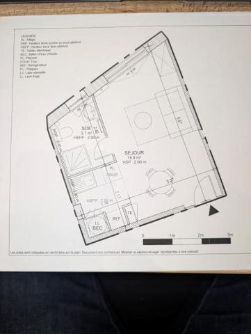 Studio réhabilité 24,34 m²