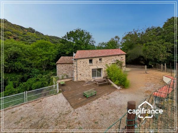 Ancien moulin rénové avec vue nature et terrasse – Un havre de paix au cœur du Haut-Languedoc